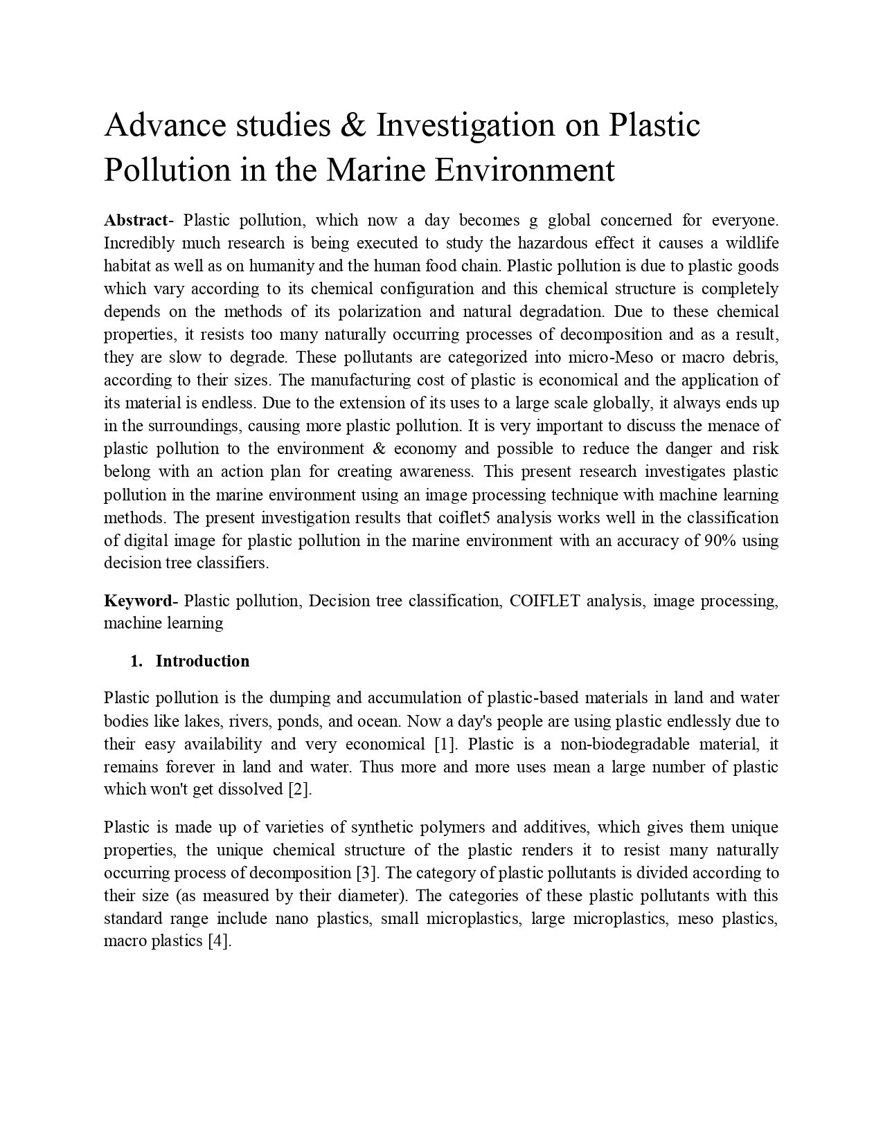 pollution research paper