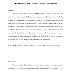 MHD flow of thermally radiative Maxwell fluid past a heated  stretching sheet with Cattaneo-Christov dual-diffusion